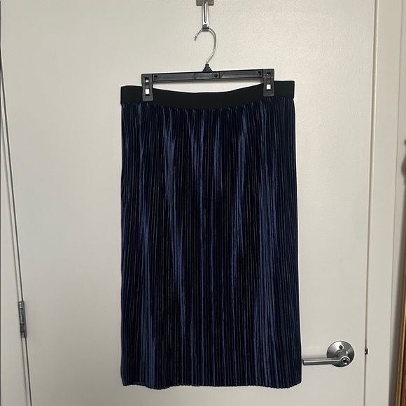 free press Dresses & Skirts - Free Press Midnight Blue Pleated Midi Skirt